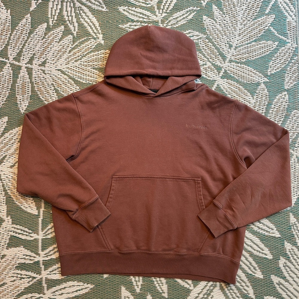 Adidas Pharrell Williams Humanrace Adidas Hoodie Brown Mens 2XL XXL H58292 EUC